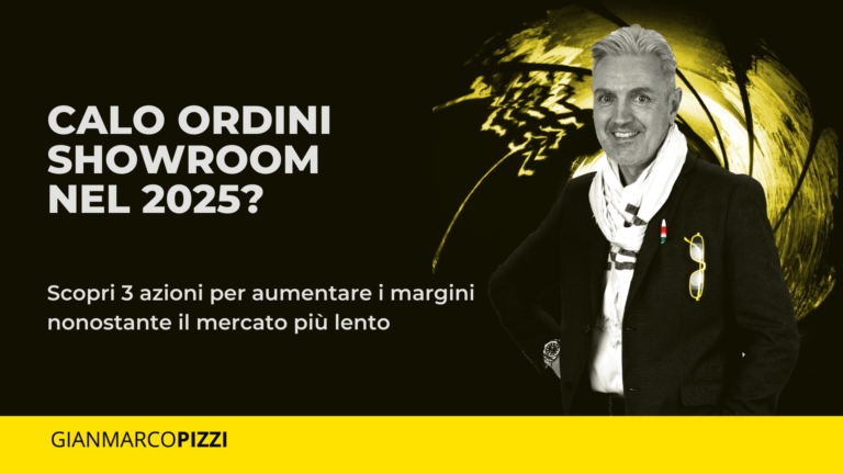 Gianmarco Pizzi, consulente strategico, illustra come affrontare il calo ordini degli showroom di serramenti nel 2025 e aumentare i margini con 3 azioni concrete.